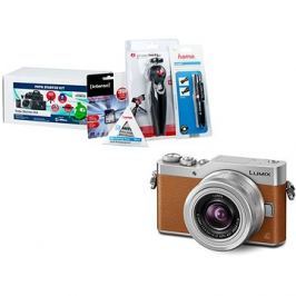 Panasonic LUMIX DMC-GX800 hnědý + objektiv 12-32mm + Alza Foto Starter Kit 32GB