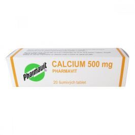 CALCIUM 500 MG PHARMAVIT 20X500MG Šumivé tablety