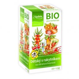 Apotheke BIO Dětský čaj s rakytníkem na obranyschopnost 20 x 1.5g