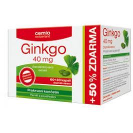 CEMIO Ginkgo 40 mg 60 + 30 kapslí ZDARMA
