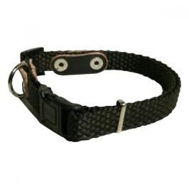 Obojek nylon jednobarevný 20-40cmx10mm Černý 1ks