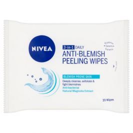 Nivea Visage Pure Effect Hloubkově čistící peelingové ubrousky 3v1 20 ks