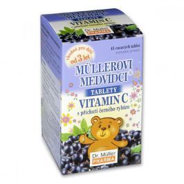 DR. MÜLLER Müllerovi medvídci s vitaminem C s příchutí černého rybízu 45 tablet