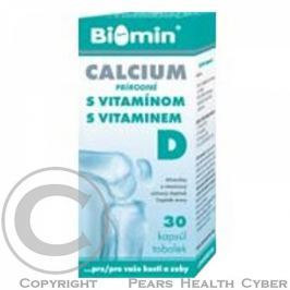Biomin Calcium s Vitamínem C 30 kapslí