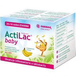 ACTILAC Baby banánová příchuť 20+10 sáčků