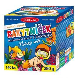 TEREZIA Rakytníček multivitamínové želatinky s rakytníkem Mořský svět 140 ks