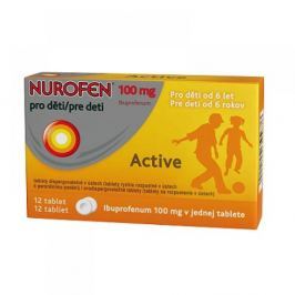 NUROFEN PRO DĚTI ACTIVE 12X100MG Tablety rychle rozp.
