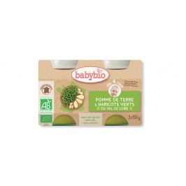 BABYBIO Brambory s fazolkami 2x130 g