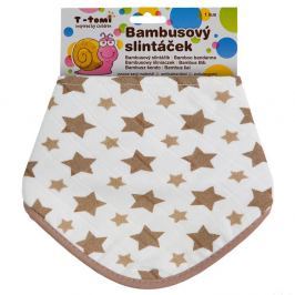 T-TOMI BIO Bambusový slintáček, Béžové hvězdičky