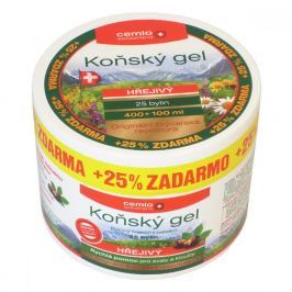 Cemio Koňský gel hřejivý 400 + 100 ml ZDARMA