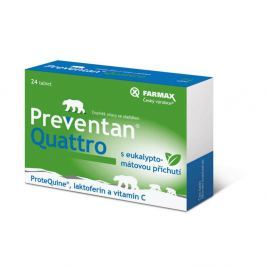 FARMAX Preventan Quattro eukalypt máta 24 tablet