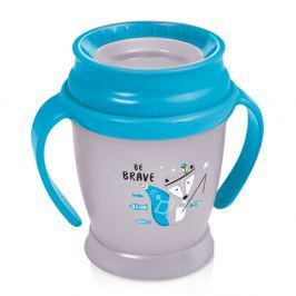 LOVI Hrníček 360° JUNIOR s úchyty INDIAN modrý 250 ml