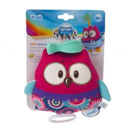 CANPOL BABIES plyšová hračka se zvuky FOREST FRIENDS růžová sova