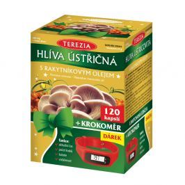 TEREZIA Hlíva ústřičná s rakytníkovým olejem 120 kapslí + DÁREK Krokoměr