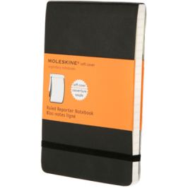 Moleskine - reportér - měkký, linkovaný, černý S