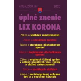 Aktualizácia III/4 2020 – Práca, mzdy, zamestnávanie
