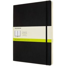 Moleskine: Zápisník měkký čistý černý XXL