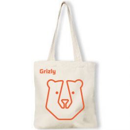GRIZLY Taška bavlněná 1 ks