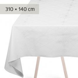 GEORG JENSEN DAMASK Ubrus white 310 × 140 cm FINNSDOTTIR