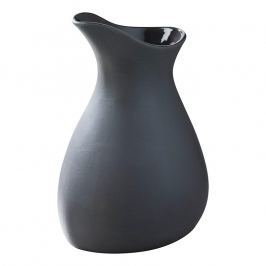 REVOL Porcelánová karafa LIKID matná černá s černým vnitřkem 0,5 l