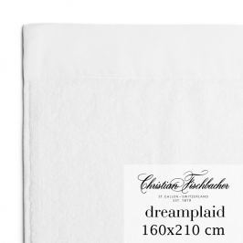 Christian Fischbacher Extra velká osuška 160 x 210 cm bílá Dreamplaid, Fischbacher