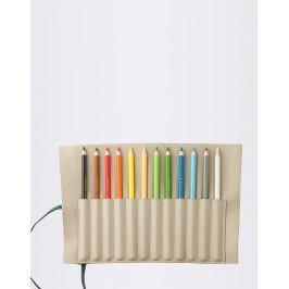 PrintWorks Pencil Roll Ink 12 Color Pencils Beige/Green