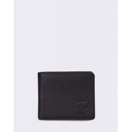 Herschel Supply Roy + Coin XL Leather RFID Black Pebbled Leather